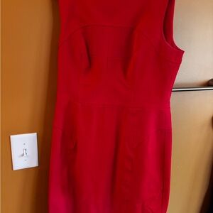 Elegant Red Sleeveless Dress